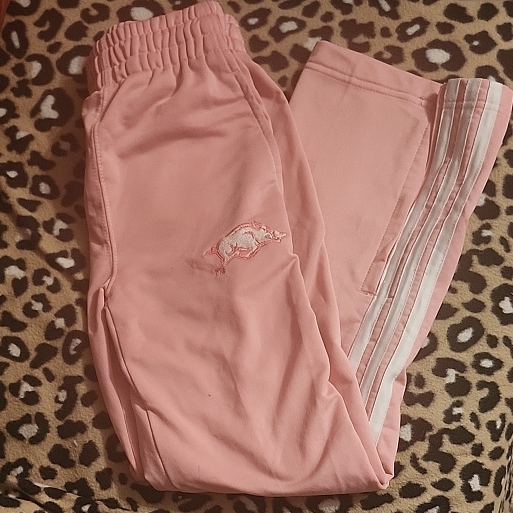 Pink Kids Adidias Razorback Pants Girls Small